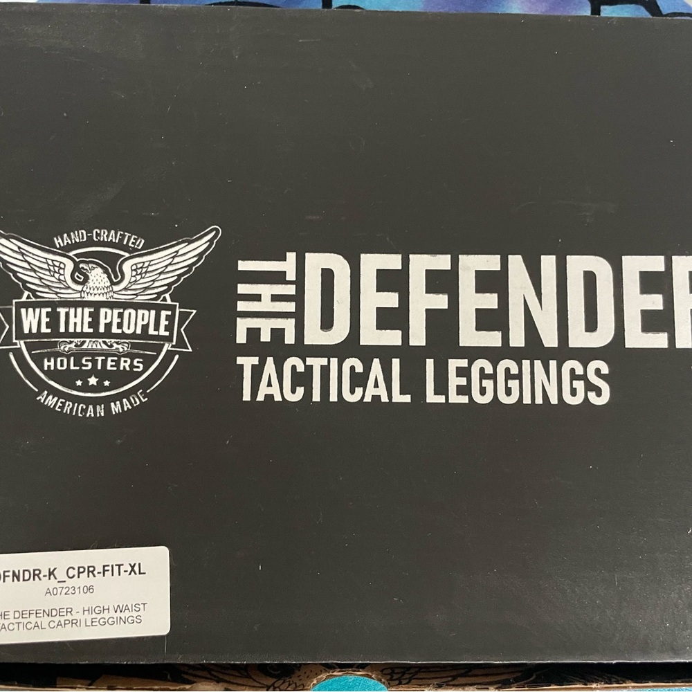 The Defender High Waist Tactical Capri Leggings-XL-Black-NEW IN BOX